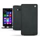 Capa em pele Nokia Lumia 930  - Dark vintage ( Roughtcut - Black#5256 ) 