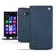 Housse cuir Nokia Lumia 930  - Jean vintage ( Roughtcut - Pantone 285U  ) 