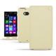 Lederschutzhülle Nokia Lumia 930  - Ivoire ( Sleek P C12 - White ) 