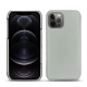 Apple iPhone 12 Pro Max leather cover - Gris ( Nappa - Pantone W428C ) 