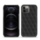 硬质真皮保护套 Apple iPhone 12 Pro Max - Noir - Couture ( Nappa - Black ) 