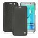 Custodia in pelle Samsung Galaxy S6 Edge Plus - Noir ( Nappa - Black ) 