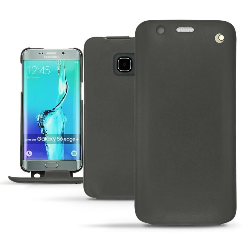 Funda de piel Samsung Galaxy S6 Edge Plus - Noir ( Nappa - Black ) 