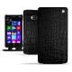 Capa em pele Nokia Lumia 930  - Crocodile nero