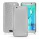 Funda de piel Samsung Galaxy S6 Edge Plus - Gris ( Nappa - Pantone W428C ) 