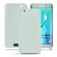Housse cuir Samsung Galaxy S6 Edge Plus - Bleu ciel ( Nappa - Pantone 277C ) 