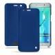 Custodia in pelle Samsung Galaxy S6 Edge Plus - Bleu océan ( Nappa - Pantone 293C ) 