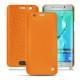 Samsung Galaxy S6 Edge Plus leather case - Orange ( Nappa - Pantone 1495U ) 