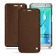 Funda de piel Samsung Galaxy S6 Edge Plus - Châtaigne ( Pantone 476C ) 