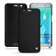 Funda de piel Samsung Galaxy S6 Edge Plus - Ebène ( Sleek P C12 - Black ) 
