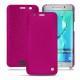 Capa em pele Samsung Galaxy S6 Edge Plus - Rose fluo