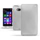 Capa em pele Nokia Lumia 930  - Platinium ( Bologna Hi Gloss Metallic - Pantone 877C ) 