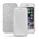 Housse cuir Apple iPhone 6S Plus - Platinium ( Bologna Hi Gloss Metallic - Pantone 877C ) 
