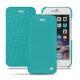 Housse cuir Apple iPhone 6S Plus - Bleu fluo