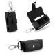 Lederetui Cowon iAudio U3  avec mousqueton - Noir ( Nappa - Black ) 