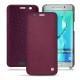 가죽 커버 Samsung Galaxy S6 Edge Plus - Prune vintage ( Pantone 512C ) 