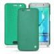 Housse cuir Samsung Galaxy S6 Edge Plus - Menthe vintage ( Pantone 562C ) 