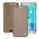 Funda de piel Samsung Galaxy S6 Edge Plus - Taupe vintage ( Pantone 7530C ) 