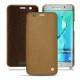 Lederschutzhülle Samsung Galaxy S6 Edge Plus - Sable vintage ( Roughtcut - Gaucho#57254 ) 