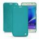 レザーケース Samsung SM-N920 Galaxy Note 5 - Bleu fluo