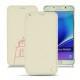 Capa em pele Samsung SM-N920 Galaxy Note 5 - Blanc escumo