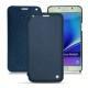 Capa em pele Samsung SM-N920 Galaxy Note 5 - Jean vintage ( Roughtcut - Pantone 285U  ) 