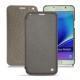 Capa em pele Samsung SM-N920 Galaxy Note 5 - Acier vintage ( Pantone 403C ) 
