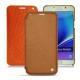 Samsung SM-N920 Galaxy Note 5 leather case - Mandarine vintage ( Pantone 165C ) 