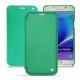 Samsung SM-N920 Galaxy Note 5 leather case - Menthe vintage ( Pantone 562C ) 