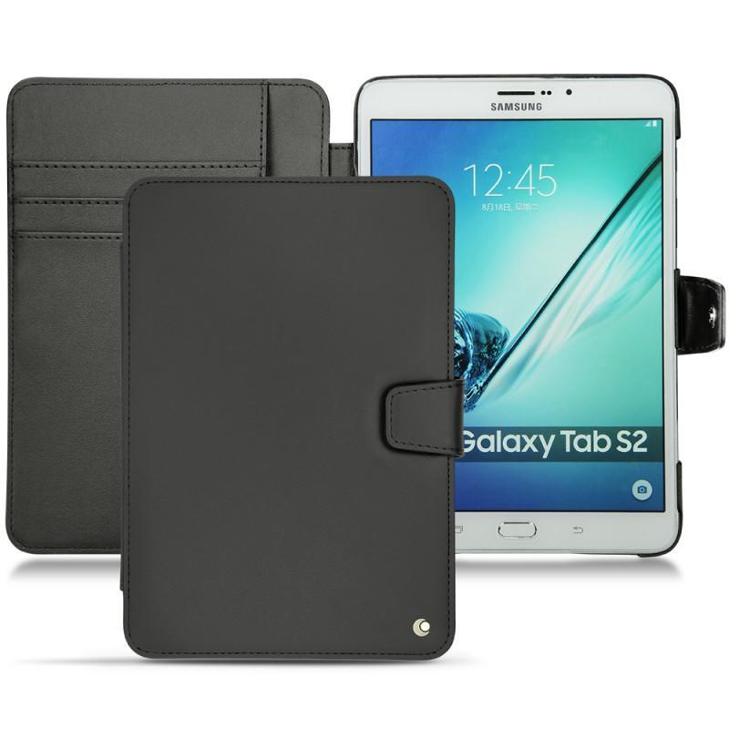 Samsung Galaxy Tab S2 8.0 leather case - Noir ( Nappa - Black ) 