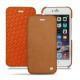 Apple iPhone 6S leather case - Mandarine vintage ( Pantone 165C ) 
