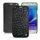 Housse cuir Samsung SM-N920 Galaxy Note 5 - Autruche nero