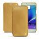 Housse cuir Samsung SM-N920 Galaxy Note 5 - Or Maïa ( Bologna Hi Gloss Metallic - Pantone 871C ) 