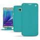 Capa em pele Samsung SM-N920 Galaxy Note 5 - Bleu fluo