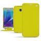 Funda de piel Samsung SM-N920 Galaxy Note 5  - Jaune fluo