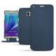 Custodia in pelle Samsung SM-N920 Galaxy Note 5 - Jean vintage ( Roughtcut - Pantone 285U  ) 