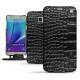 Funda de piel Samsung SM-N920 Galaxy Note 5  - Crocodile nero
