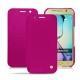 Capa em pele Samsung SM-G920A Galaxy S6 - Rose fluo