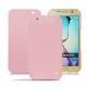 Housse cuir Samsung SM-G920A Galaxy S6 - Rose ( Nappa - Pantone 2365C ) 
