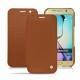 Funda de piel Samsung SM-G920A Galaxy S6 - Marron ( Nappa - Pantone 1615C ) 