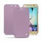 レザーケース Samsung SM-G920A Galaxy S6 - Lilas ( Nappa - Pantone 2645U ) 