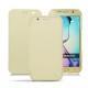 Housse cuir Samsung SM-G920A Galaxy S6 - Ivoire ( Sleek P C12 - White ) 