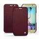 Custodia in pelle Samsung SM-G920A Galaxy S6 - Lie de vin ( Pantone 5115C ) 