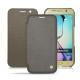 レザーケース Samsung SM-G920A Galaxy S6 - Acier vintage ( Pantone 403C ) 