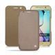 Capa em pele Samsung SM-G920A Galaxy S6 - Taupe vintage ( Pantone 7530C ) 