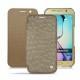 Custodia in pelle Samsung SM-G920A Galaxy S6 - Autruche desert