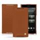 Housse cuir Sony Xperia Z5 Compact - Marron ( Nappa - Pantone 1615C ) 