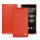 Custodia in pelle Sony Xperia Z5 Compact - Papaye ( Pantone 180C ) 