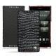 レザーケース Sony Xperia Z5 Compact - Crocodile nero