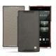 Housse cuir Sony Xperia Z5 Compact - Acier vintage ( Pantone 403C ) 